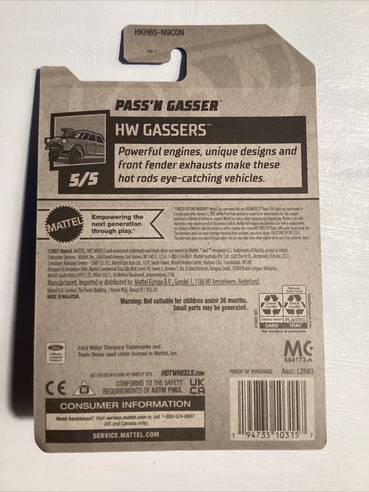 ⛽️HW GASSERS Lot Of 4 ‘55Bel Air, ‘64 Nova Wagon Gasser, Pass’n Gasser