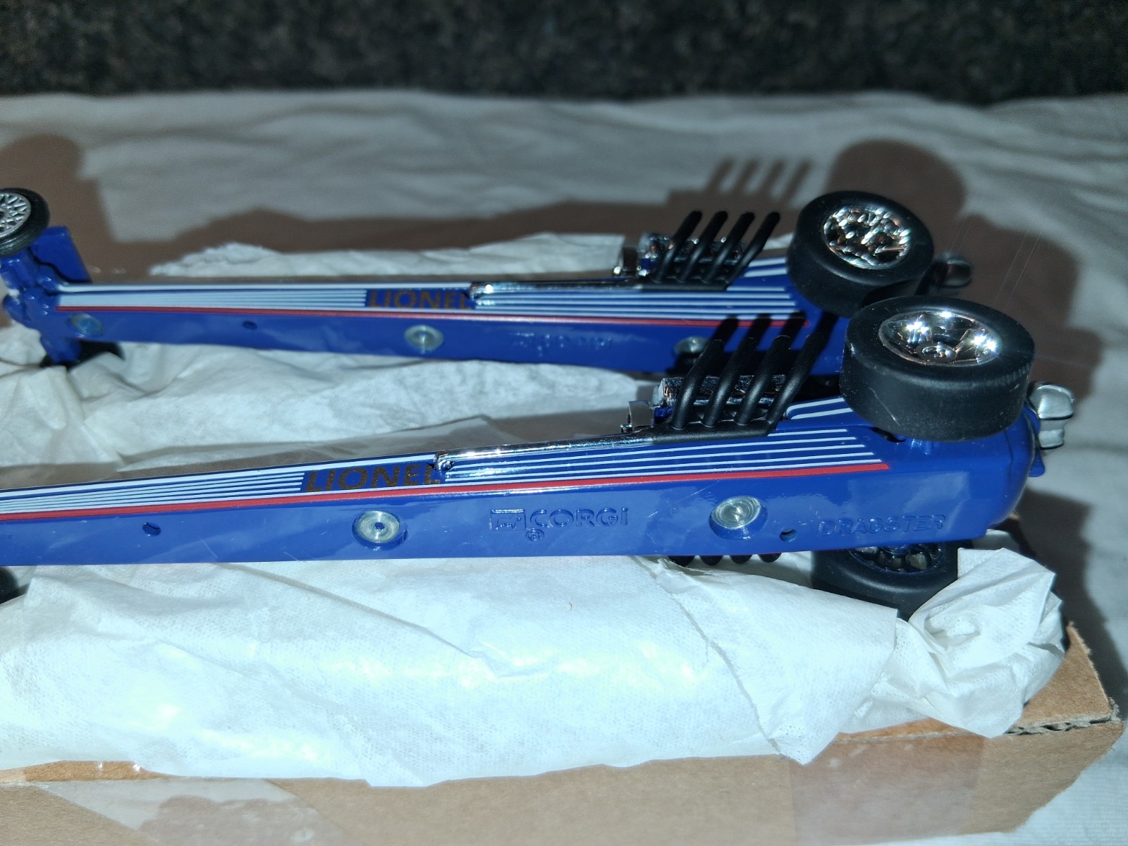Corgi Lionel Dragster 1:43 1970 Diecast Blue/White/Red Limited Ed Classics