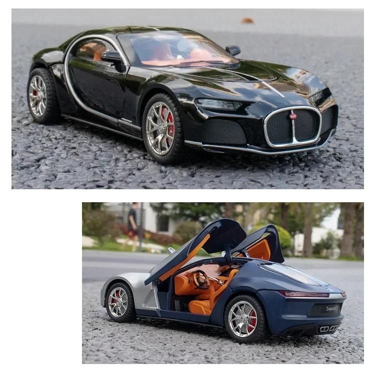 1:24 Bugatti Atlantic Diecast Model Car Metal Toy Sound Light Collectible Gift