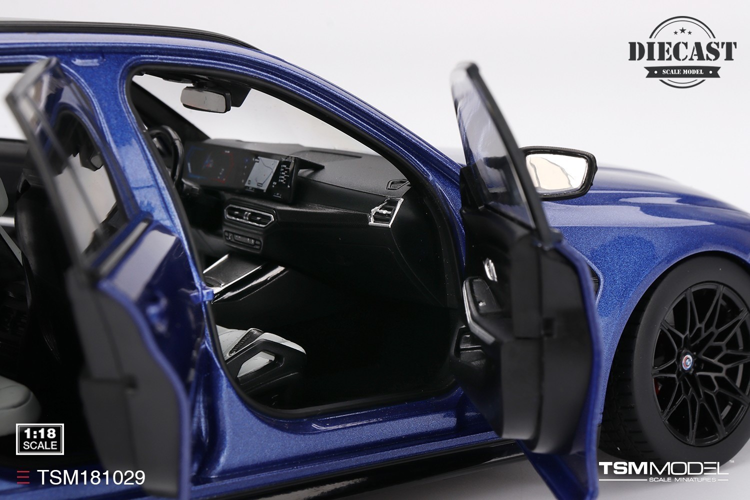 BMW M3 Touring M Portimao Blue Metallic in 1:18 scale by True Scale Miniatures