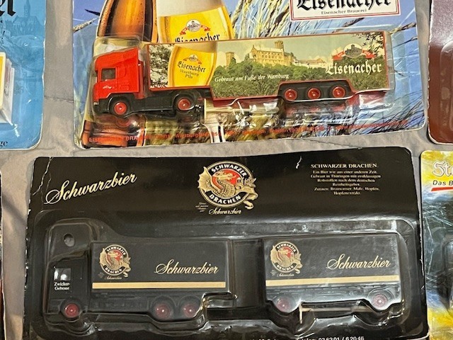 German Mercedes Man Beer Semi Trucks 1/87 scale lot B