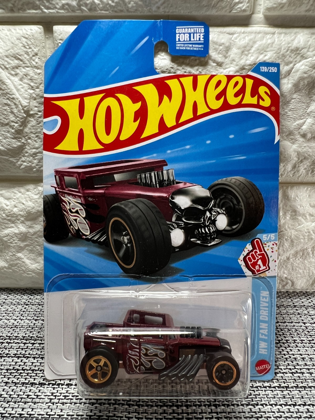 Hot Wheels HW Fan Driven 5/5 Bone Shaker 139/250 Red