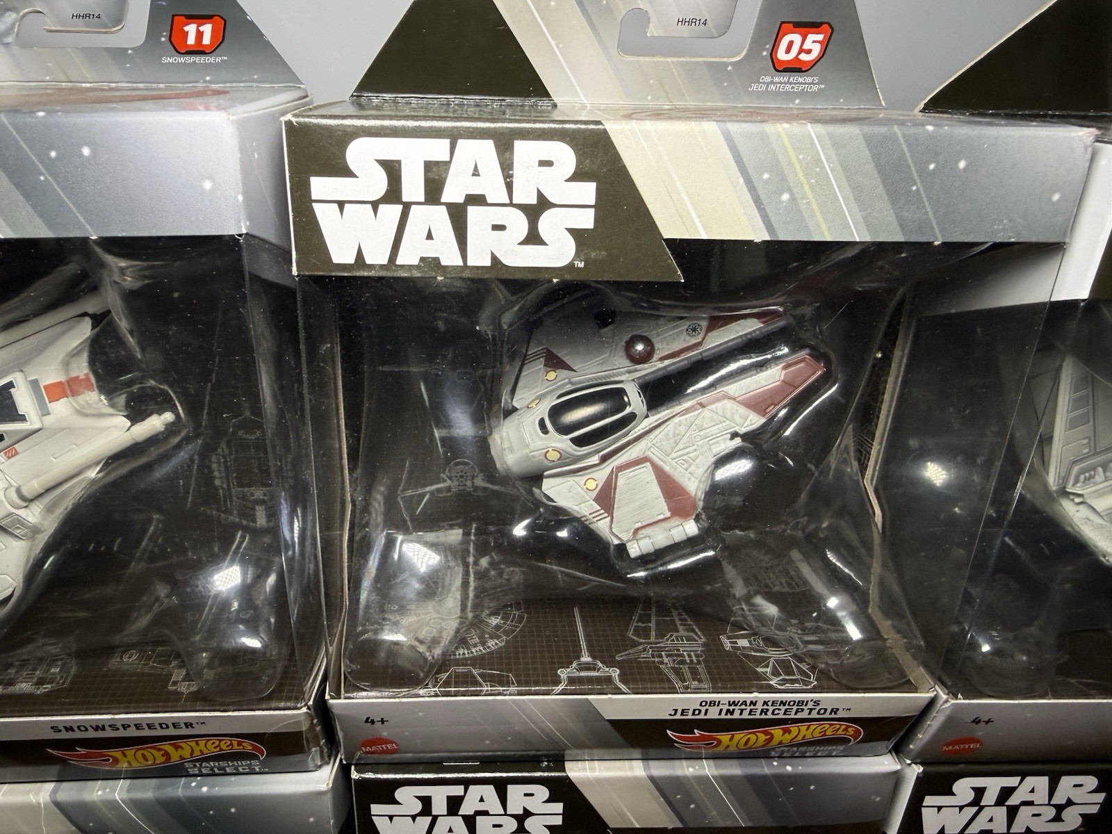 Hot Wheels Star Wars Starship Select, Lot Of 14 Sealed ~ AT-ST, Imperial Shuttle