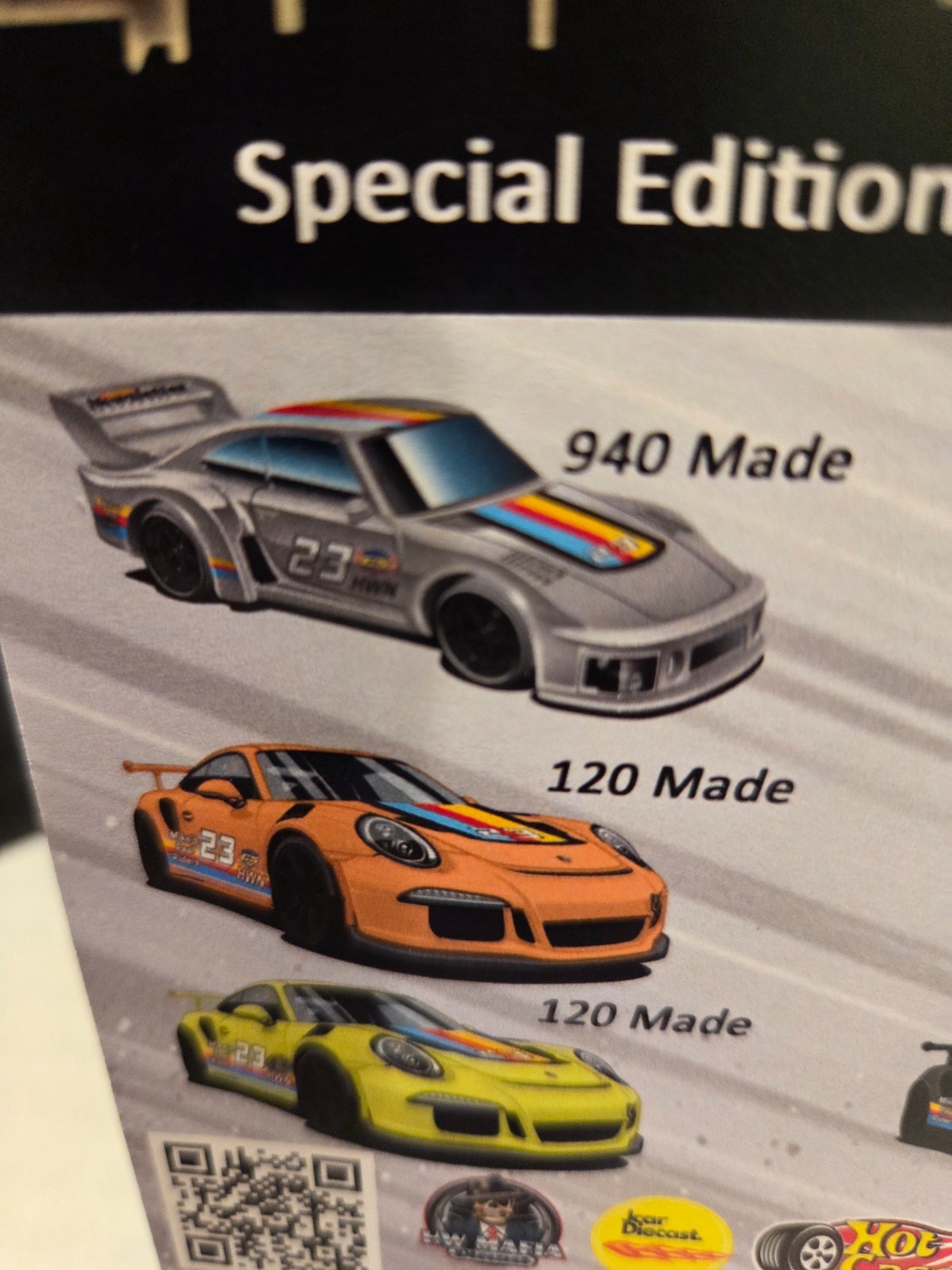 HOT WHEELS 23RD COLLECTORS NATIONALS GRAY PORSCHE 935 NEWSLETTER CAR