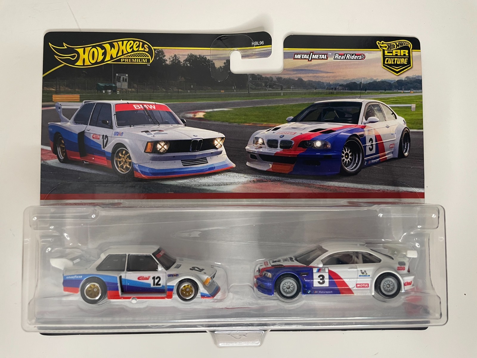 Hot Wheels Car Culture Premium 2 Pack BMW 320 Group 5 & 2001 BMW M3 GTR