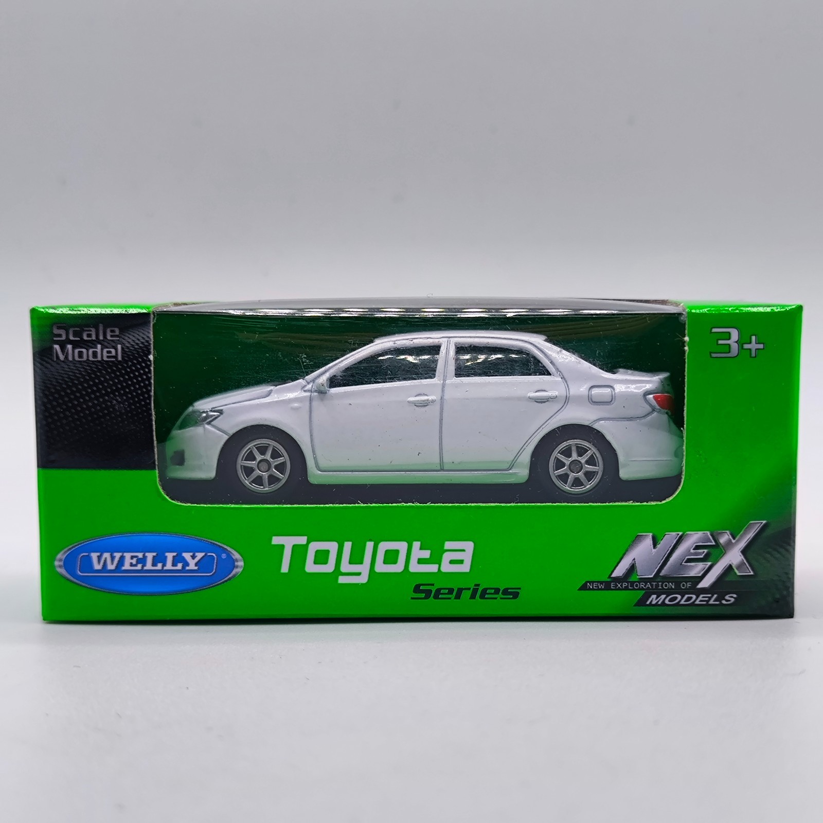 WELLY 1:64 1:60 TOYOTA COROLLA WHITE scale car diecast metal