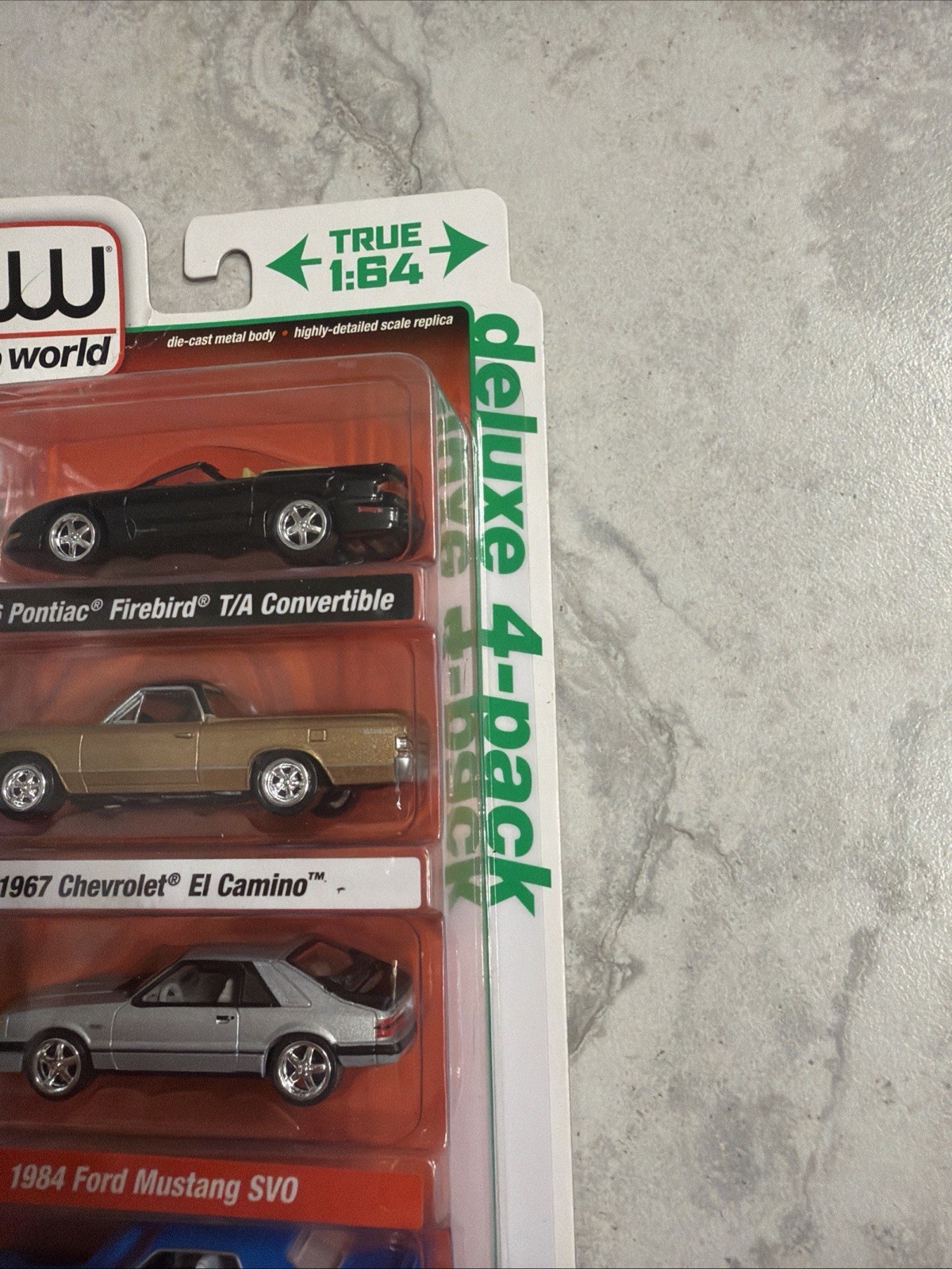Auto World Deluxe 4 Pack Pontiac Chevrolet Ford Mercury Diecast Body True 1:64