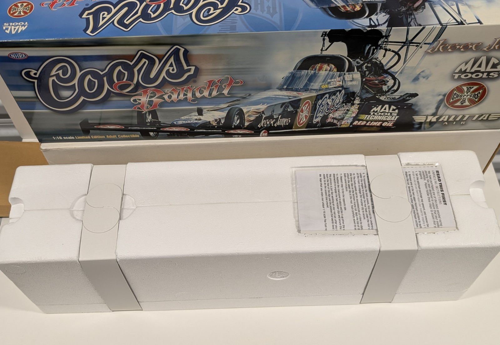 Scott Kalitta 2005 Coors Bandit / Jesse James 1/16 Scale Top Fuel Dragster NHRA