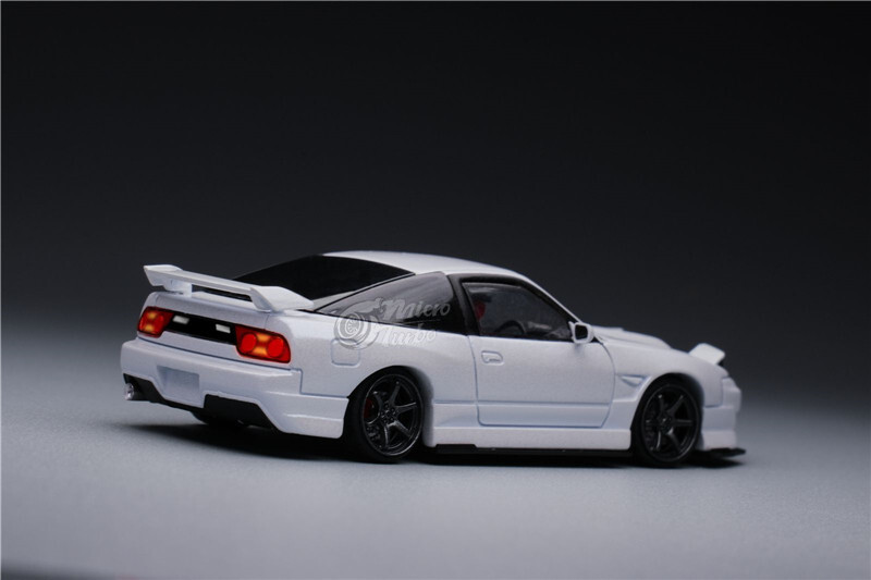 1/64 Metal NISSAN 180SX w/ Pop Up/Interior/Engine Model Car -IRIDESCENCE-