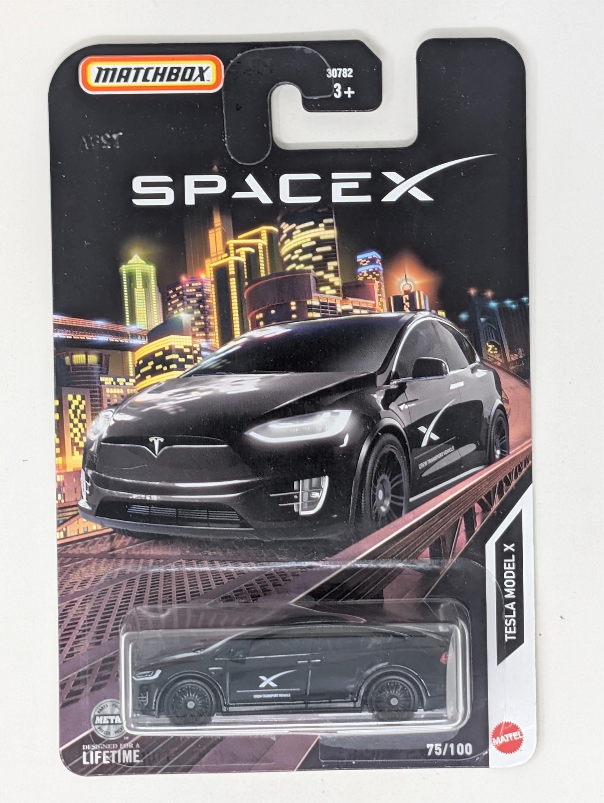 2024 Matchbox Space X Tesla Model X Black #75/100- NEW