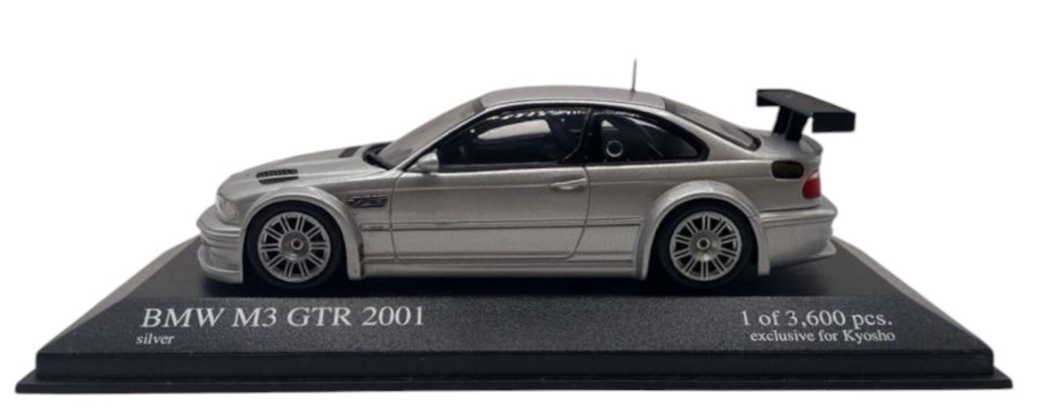 Minichamps Kyosho 1/43 BMW M3 GTR (Silver) LE 3600 Pcs