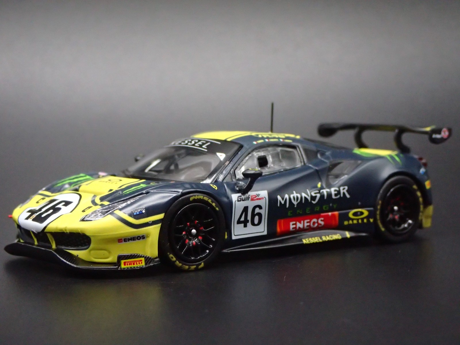 2015-2019 FERRARI 488 GT3 MONSTER ENERGY 2019 12H 1:64 SCALE DIECAST MODEL CAR