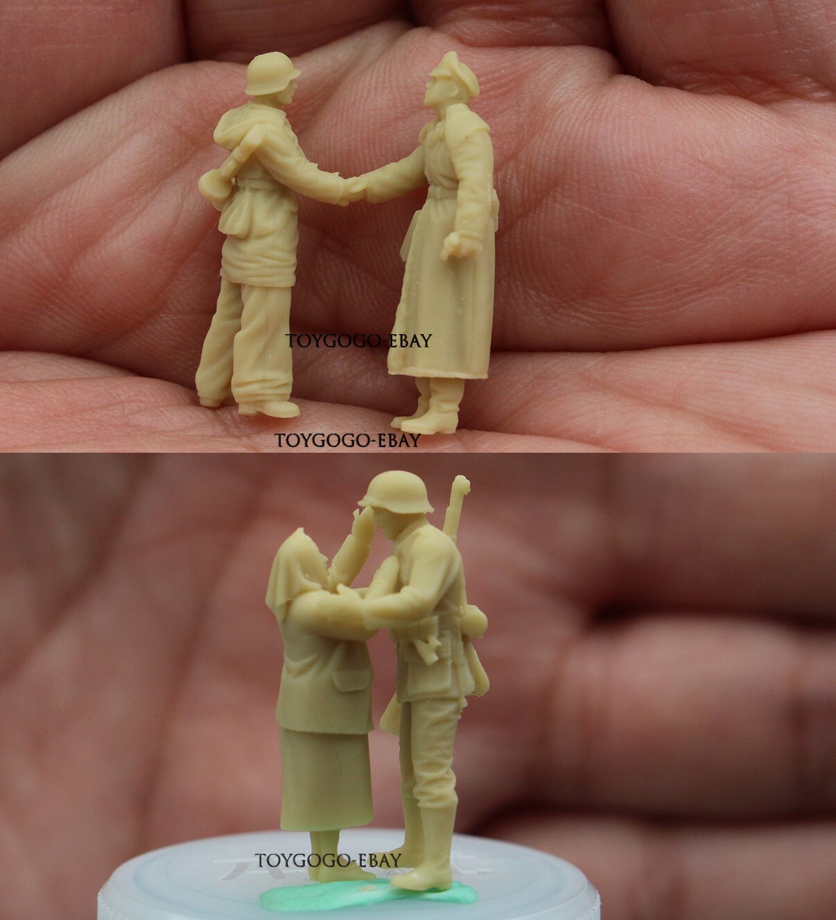 1:72 WW2 1/72 TANK 4pcs Germany Soldiers bye to mother toy TotalWar diorama