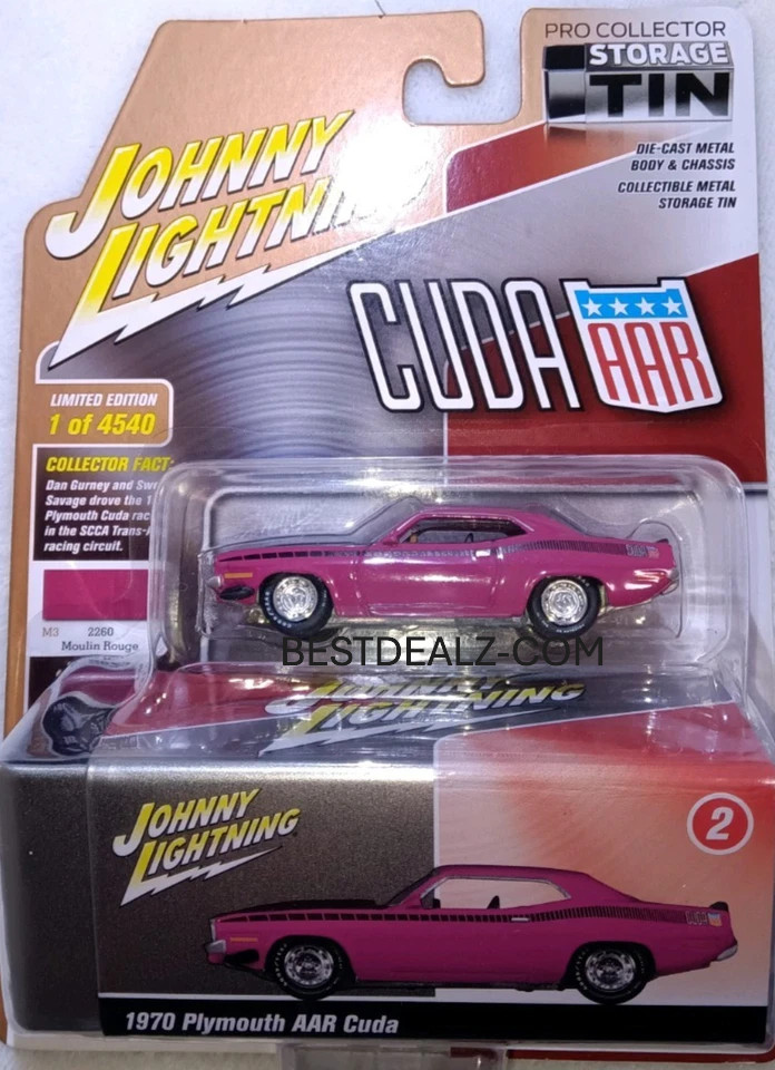 1:64 1970 PLYMOUTH AAR CUDA W/ STORAGE PRO COLLECTOR SERIES OUT OF PRODUCTION!!!