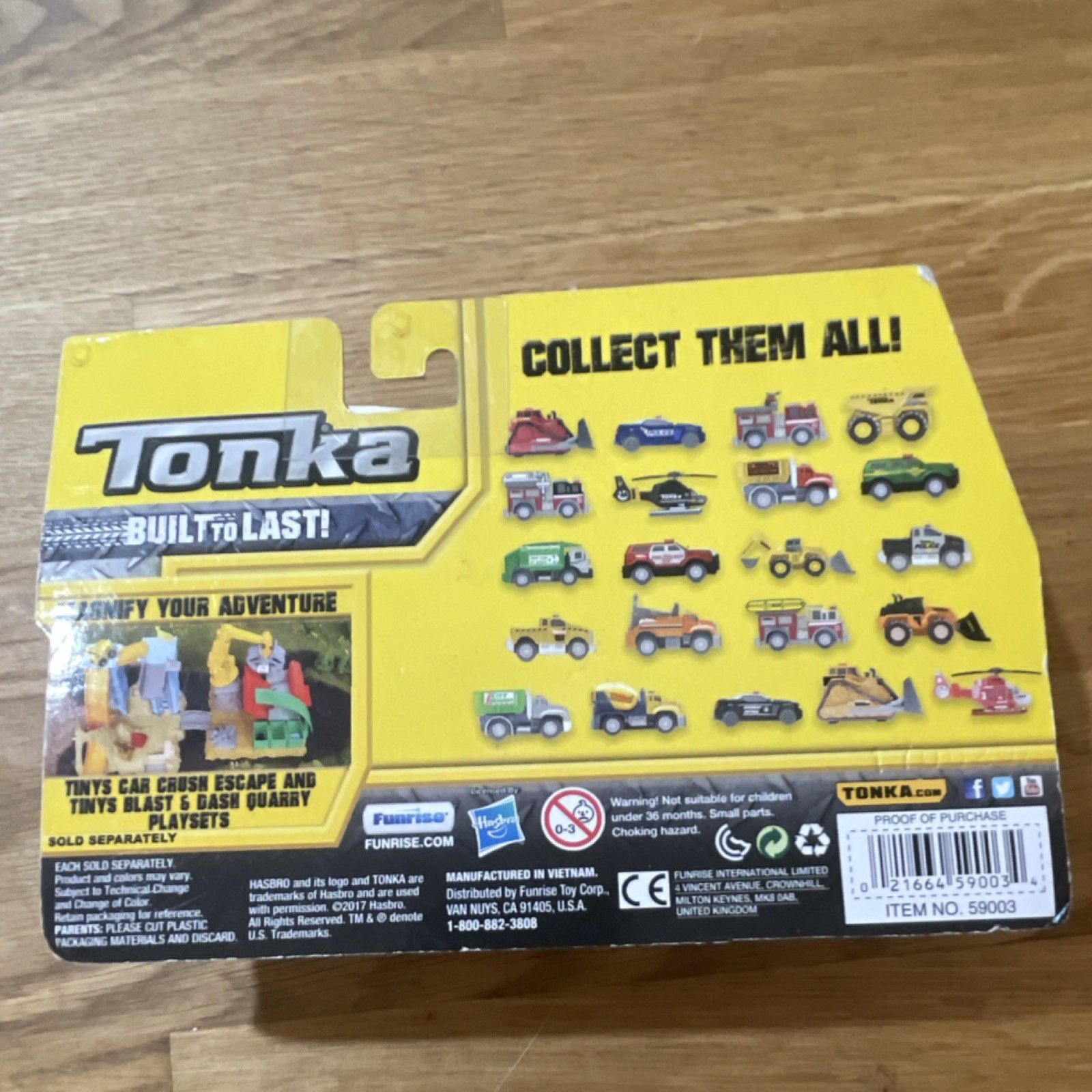 Tonka Tinys 3 Pack Multi-Color Exclusive Mystery Vehicle Model 59003