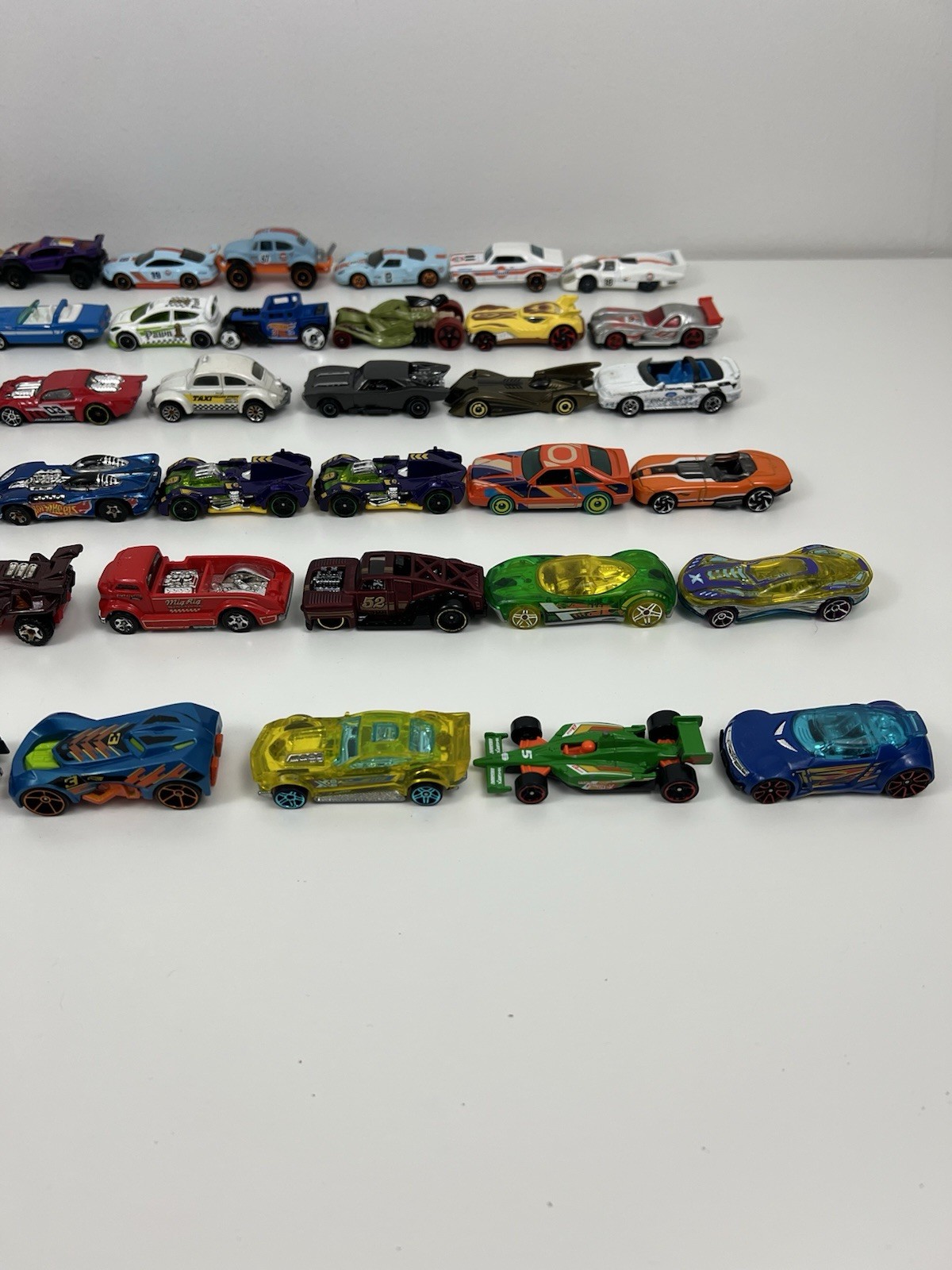 Hot Wheels Matchbox Mixed Lot Of 46 Race Car Style Metal Die Cast Vehicles Loose