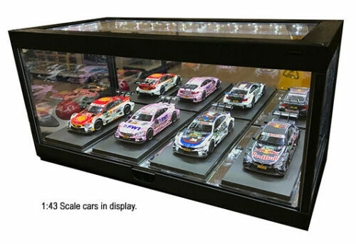 14″ illumicase Collectible Display Showcase LED Light Mirror Base 1:18 Diecast