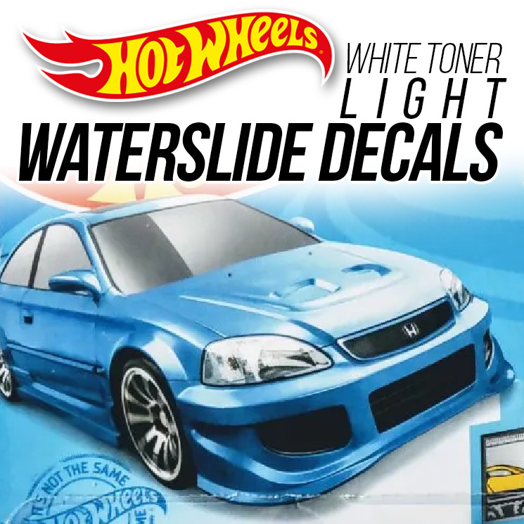 1/64 Scale HONDA CIVIC Si Head Tail Light WaterSlide Decal for Custom Hot Wheels