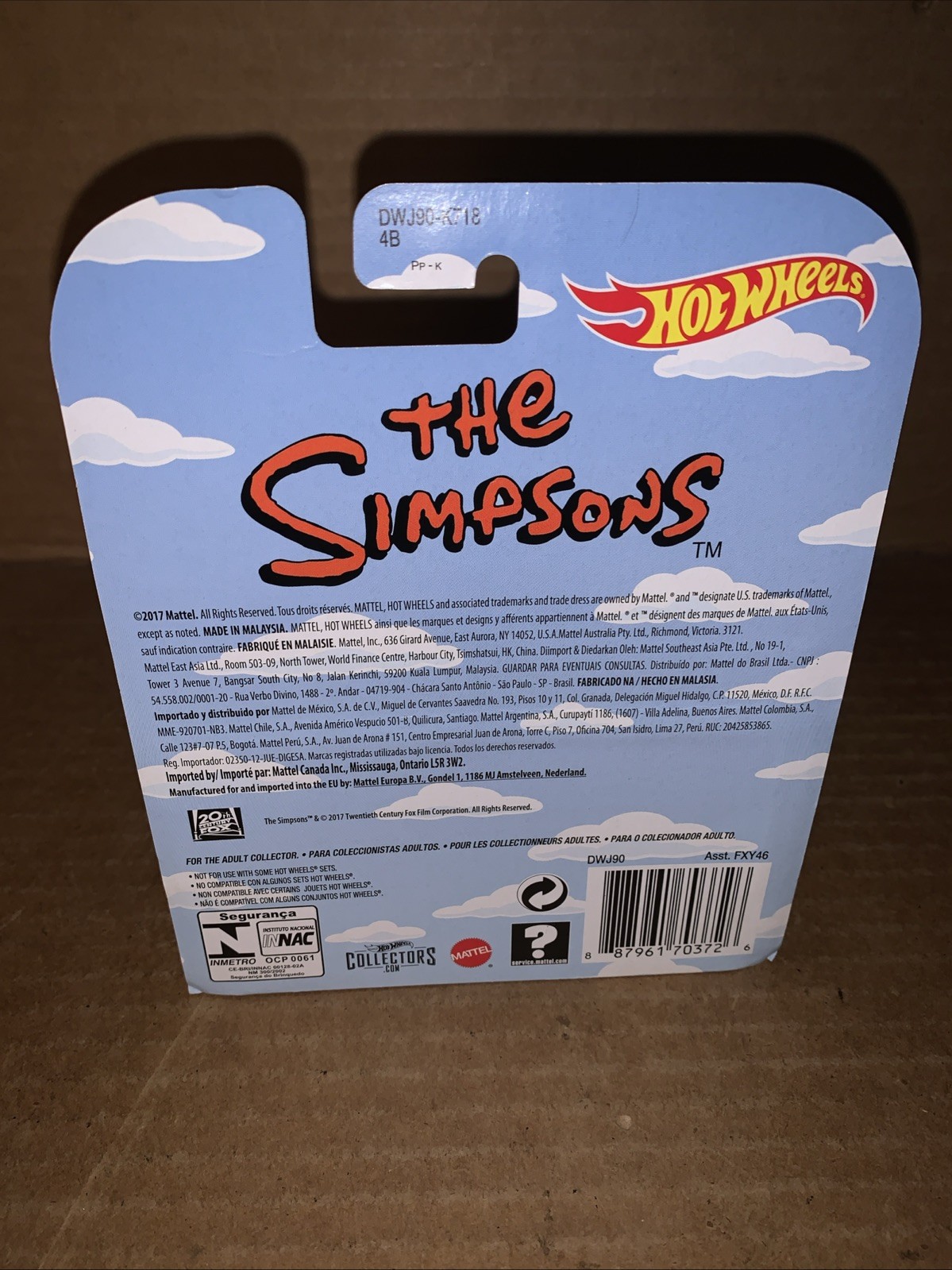 2017 Hot Wheels Real Riders The Simpsons Family Car New