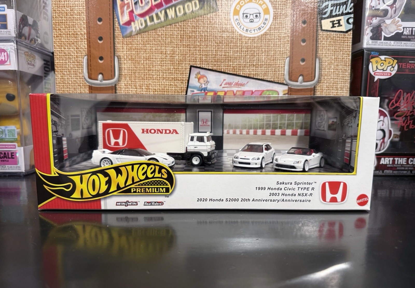 Hot Wheels 2025 Premium Collector Diorama Honda Set Civic Type-R, NSX-R, S2000