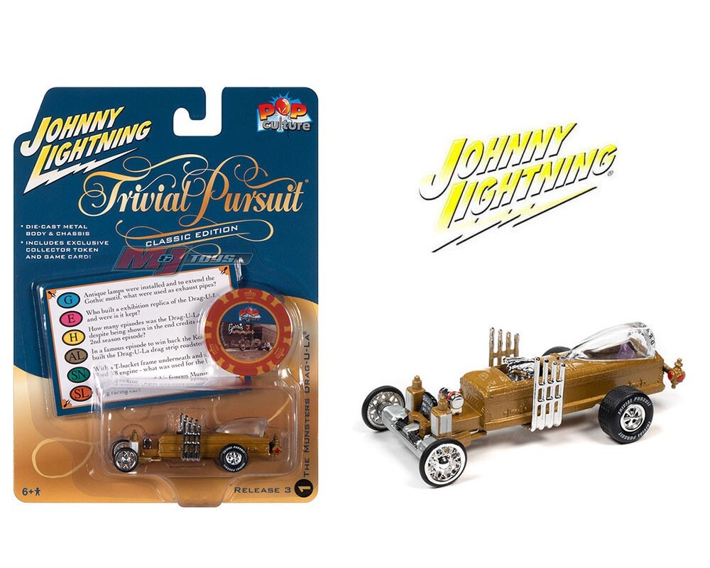 Johnny Lightning 1:64 Pop Culture Trivial Pursuit The Munsters Drag-U-La JLSP269