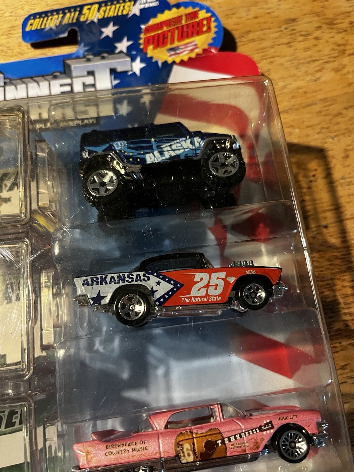 2008 HOT WHEELS 3-PACK CONNECT Alaska, Arkansas, And Tennessee SEALED NEW IN BOX