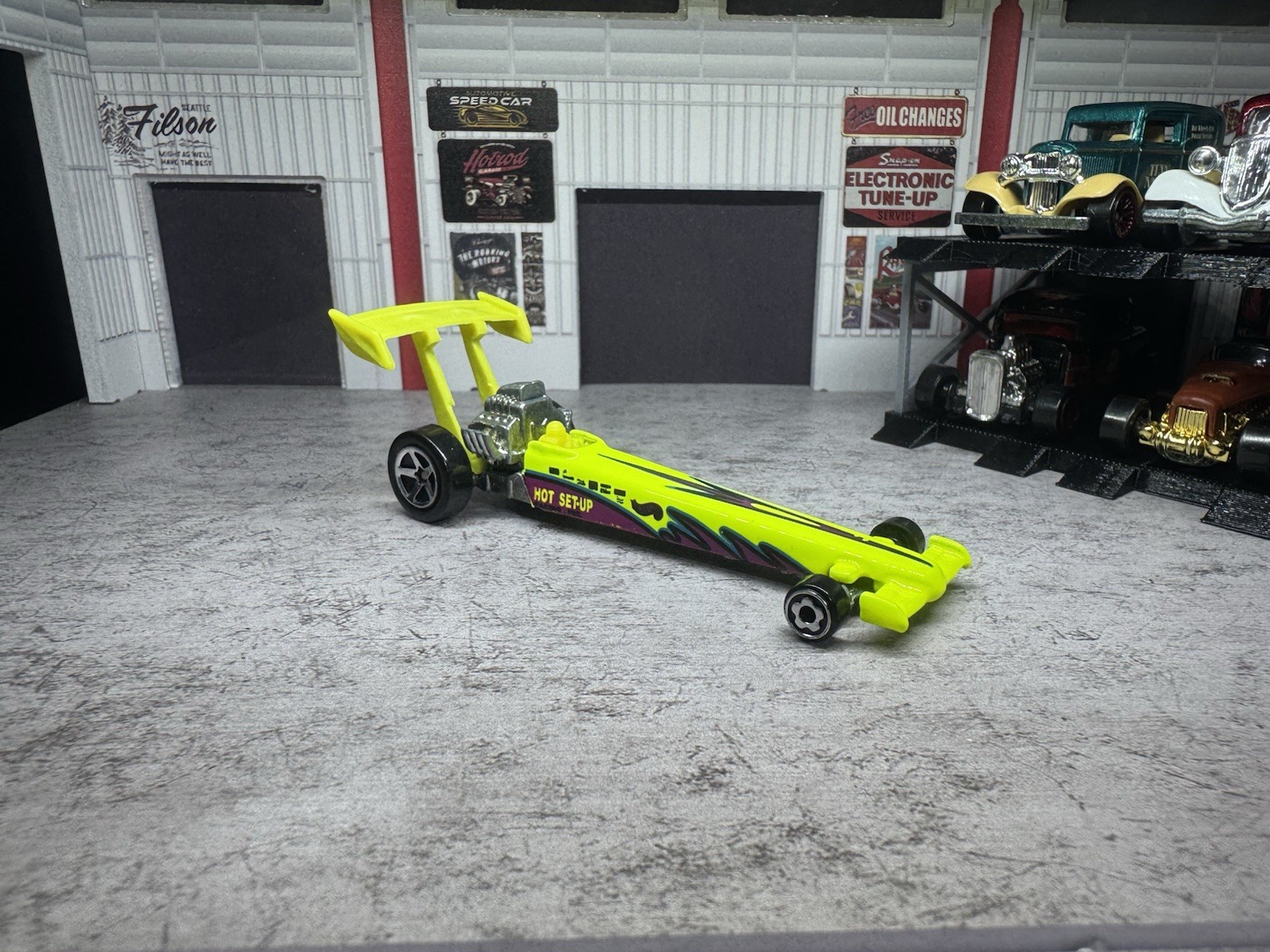 Vintage 1992 Hot Wheels “Hot Set-Up” Dragster