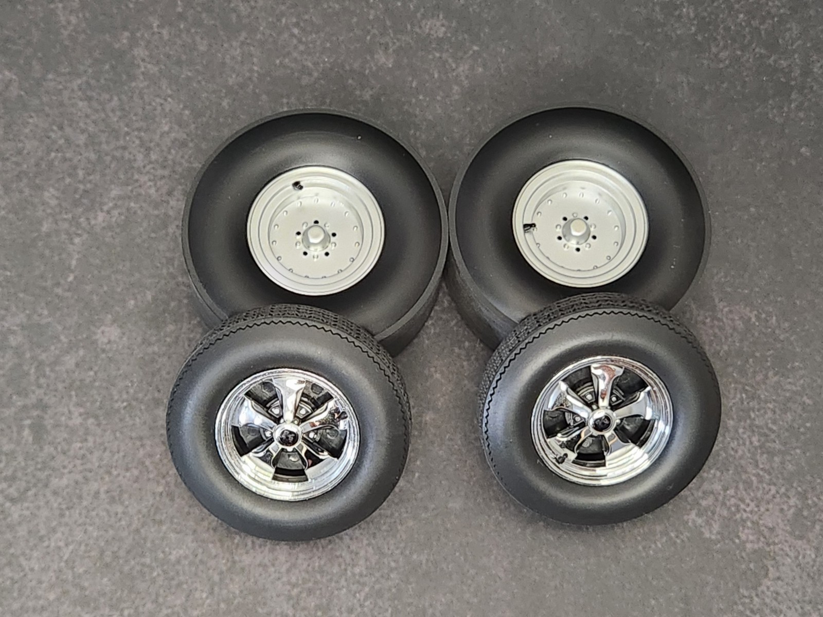 1/18 ACME Keystone Drag Wheel & Tire Set-A1806139W