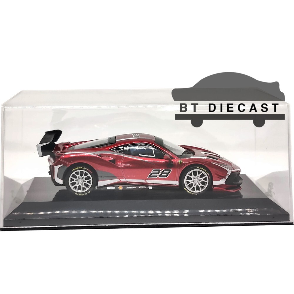 BBURAGO 2020 FERRARI RACING 488 CHALLENGE EVO 1/43 DIECAST MODEL CAR RED 36309