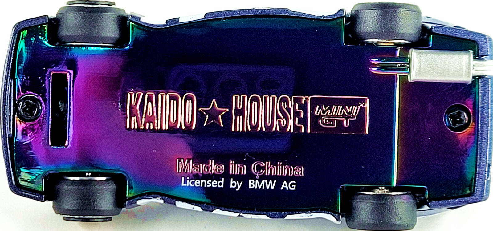 Kaido House x Mini GT BMW M3 Kaido Works V1 KHMG154 🟦⬜🟨 1/64