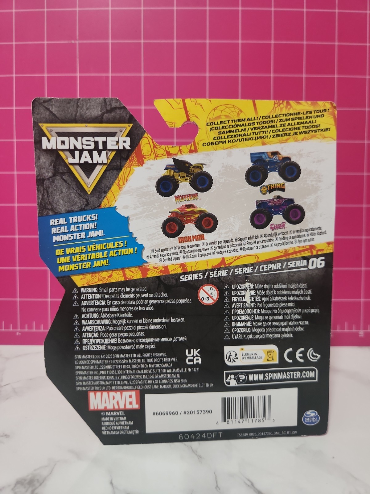 2026 MONSTER JAM 1/64 MARVEL “WOLVERINE” – SERIES 6 – NEW DIECAST MONSTER TRUCK