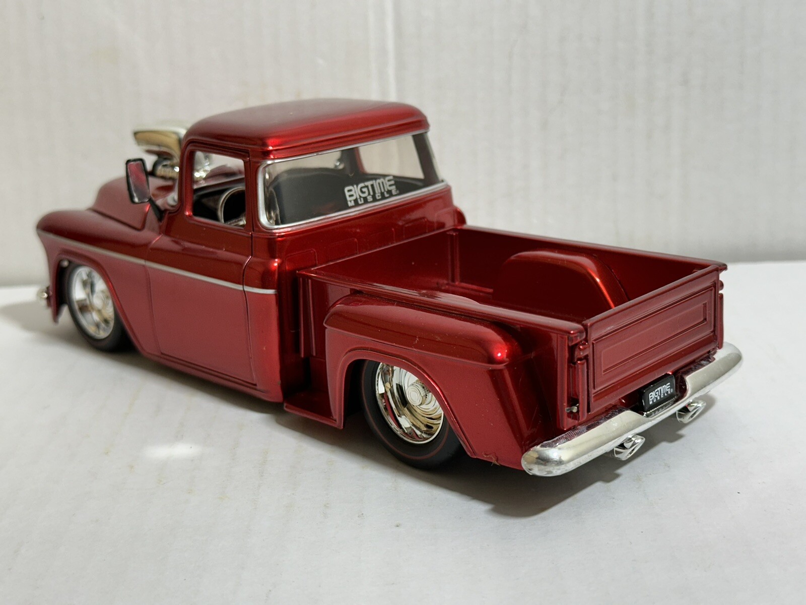 JADA BTM 1955 CHEVY STEPSIDE PICKUP TRUCK RED 1:24 DIECAST BLOWER NEW NO BOX