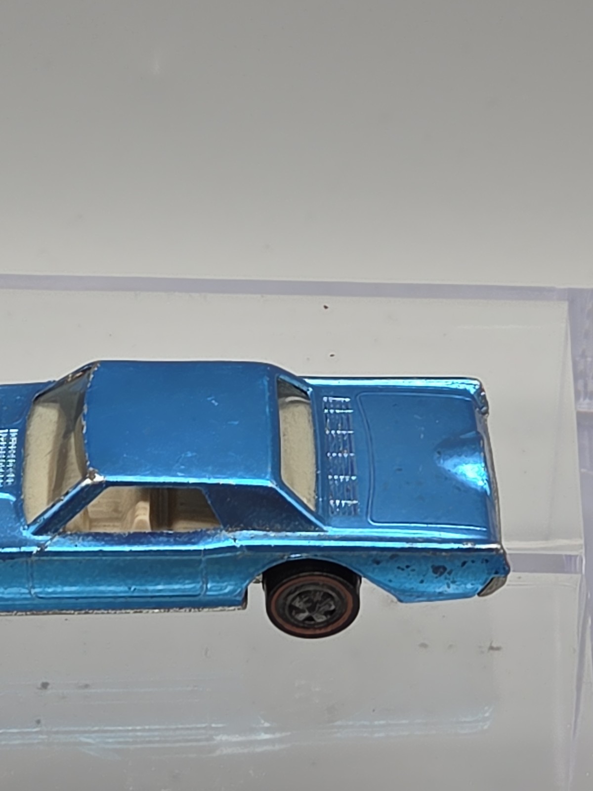 VTG Hot Wheels Redline 1968 Custom Continental Mark lll Blue USA
