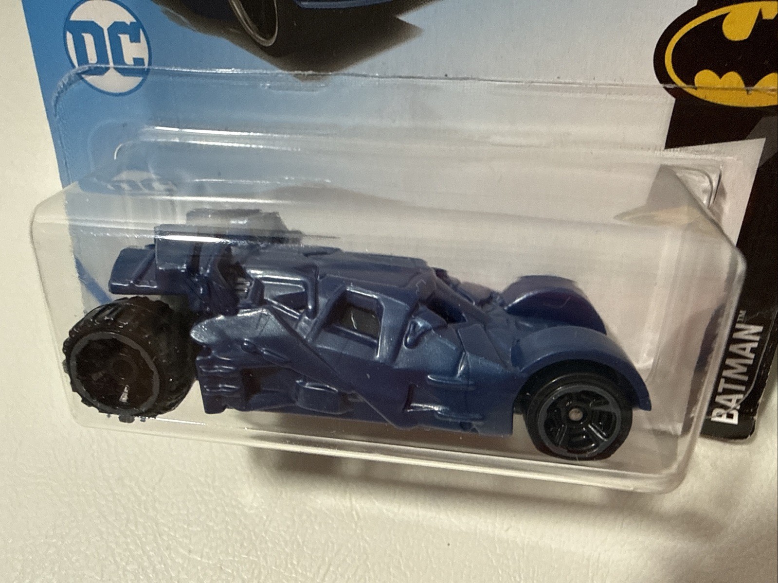 HOT WHEELS BATMAN, THE DARK KNIGHT BLUE BATMOBILE ,Tv Series Batmobile 2pcs Lot