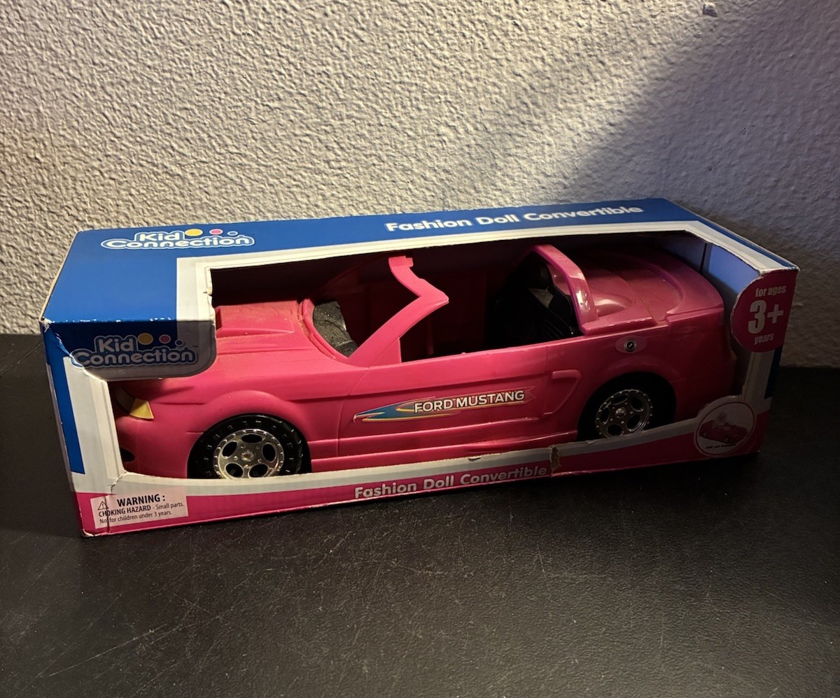Ford Mustang Convertible Dark Pink Kid Connection New Fits 11.5 Fashion Doll