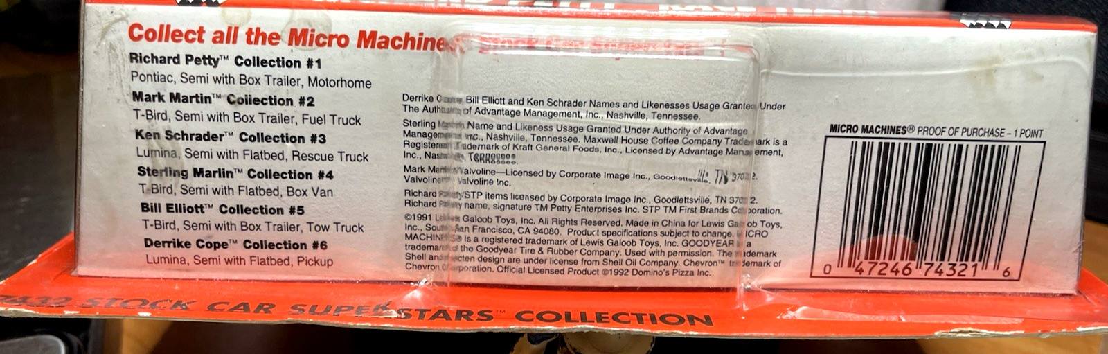 Micro Machines Stock Car Superstars~ Richard Petty Race Team STP Set New Sealed