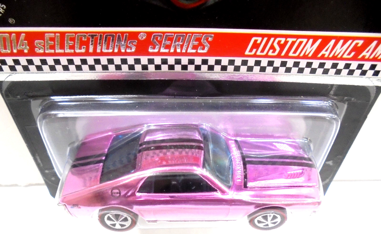 Hot Wheels Red Line Club 2014 Custom AMC AMX Pink Limited Edition 1793-3126