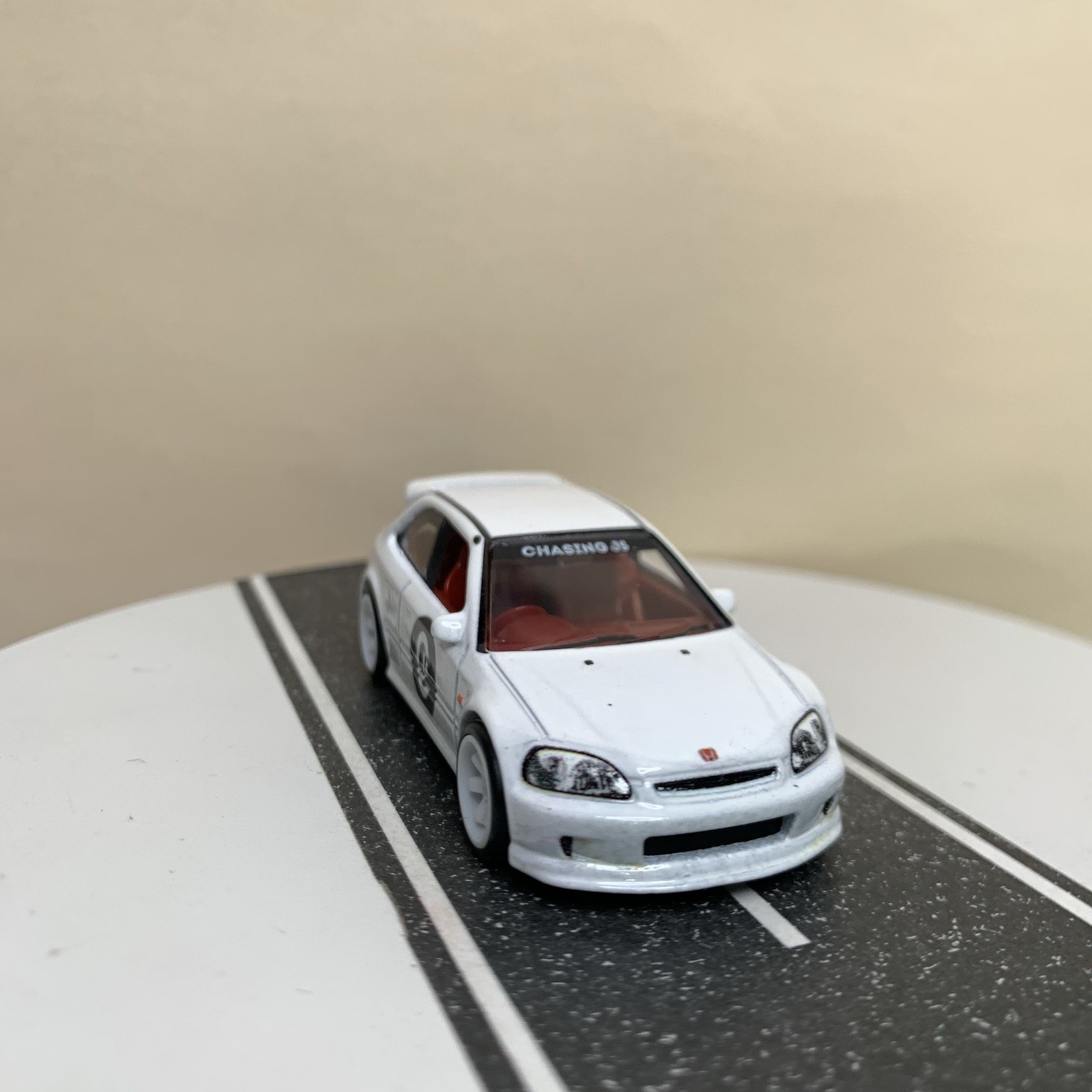 Hot Wheels Premium Boulevard #73 ’99 Honda Civic Type R EK9 Hatch White 1:64 NM