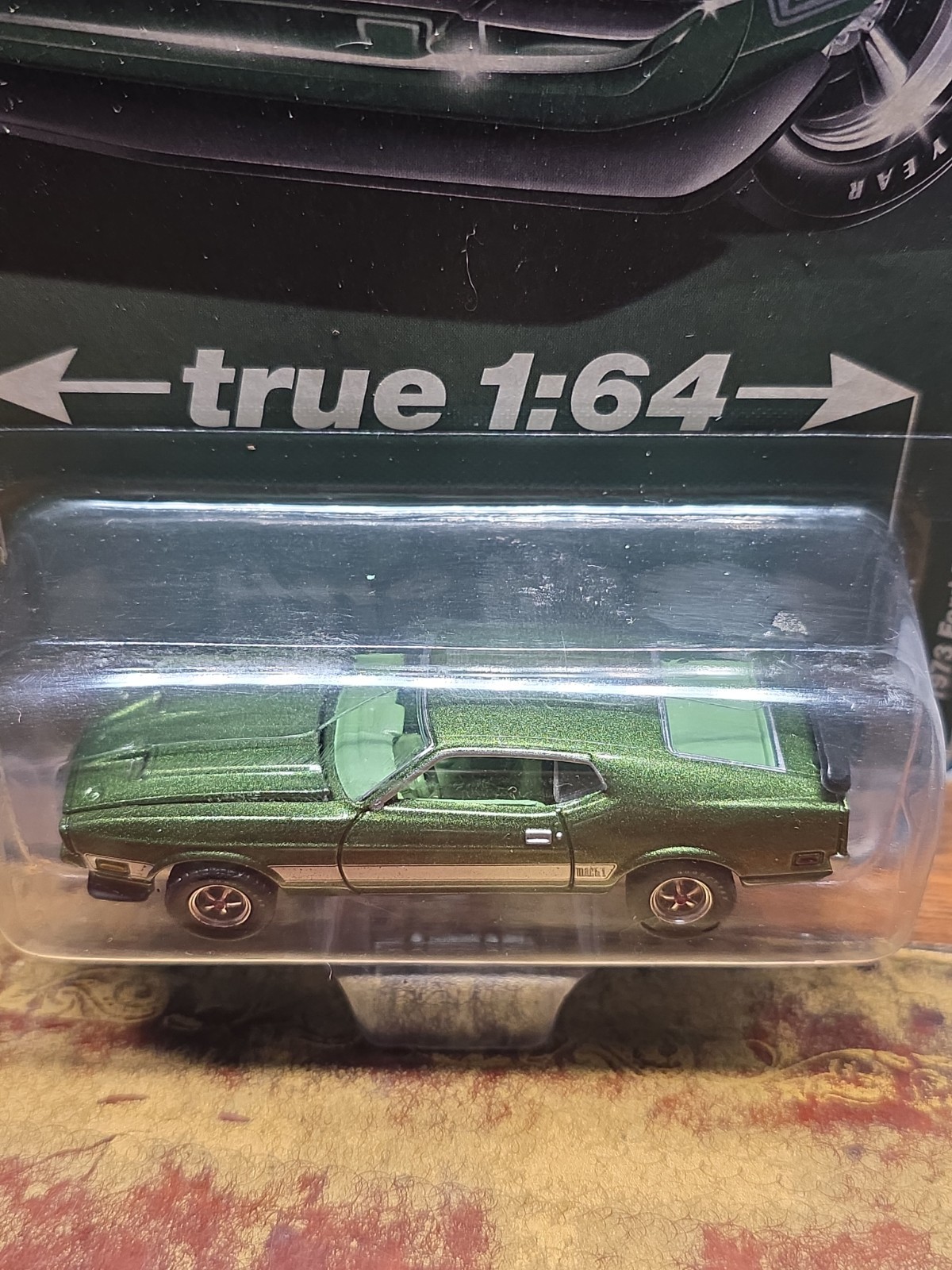 Auto World Premium Vintage Muscle 1973 Ford Mustang Mach 1 IVY BRONZE POLY NIP