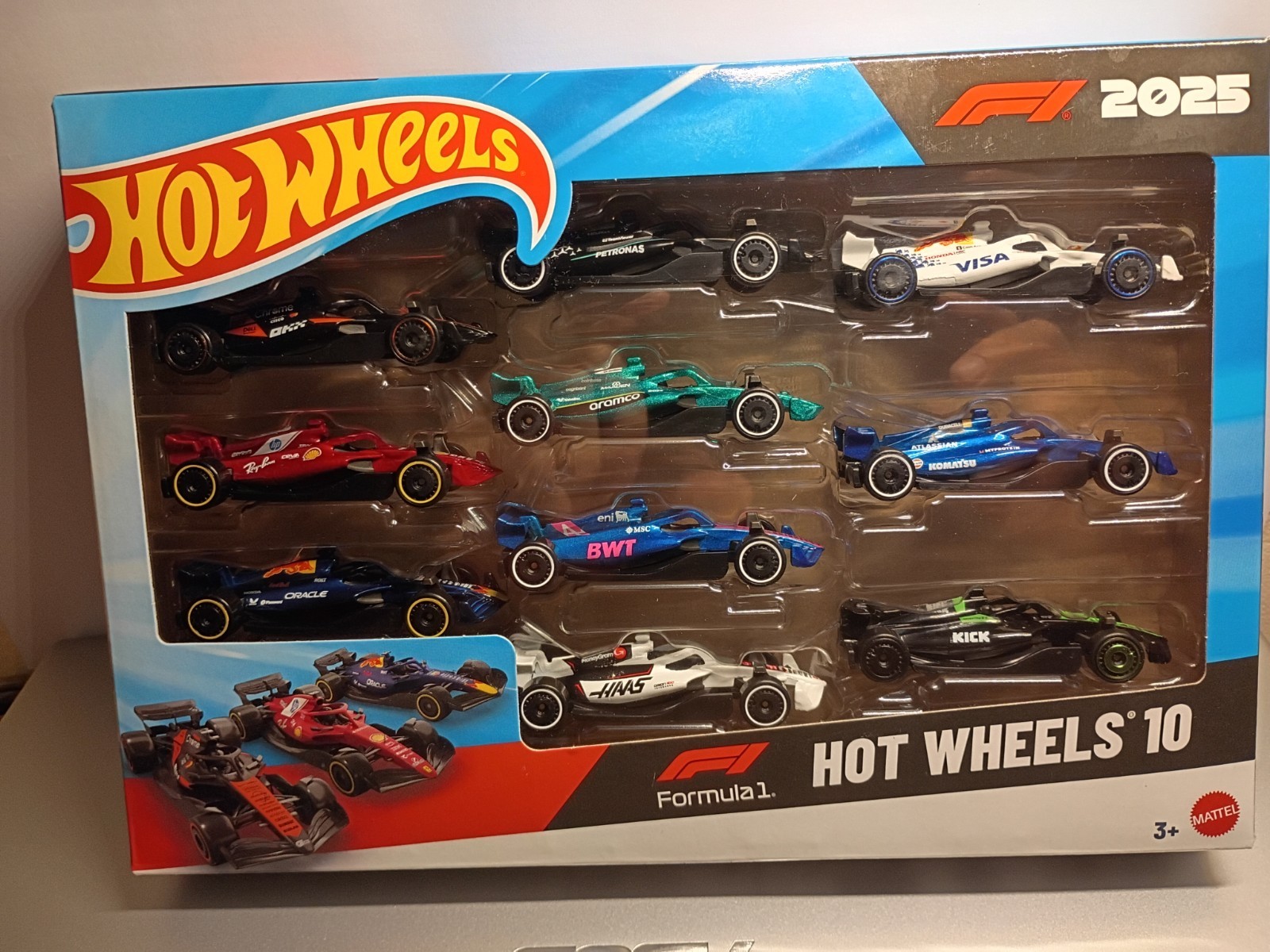 Hot Wheels F1 2025 Formula 1 Hot Wheels 10 Pack Variety Diecast 1:64 Scale New