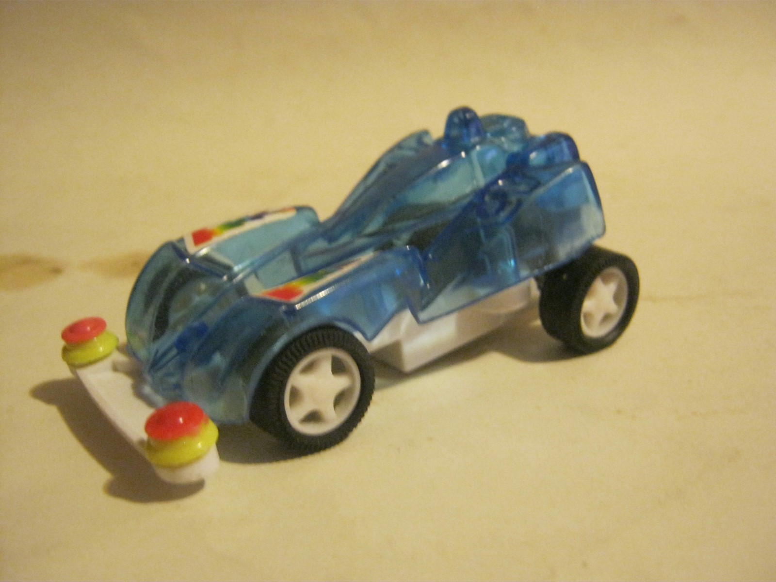Translucent Blue Pull Back Spring Race Car by Oriental Trading Co. (012-22)