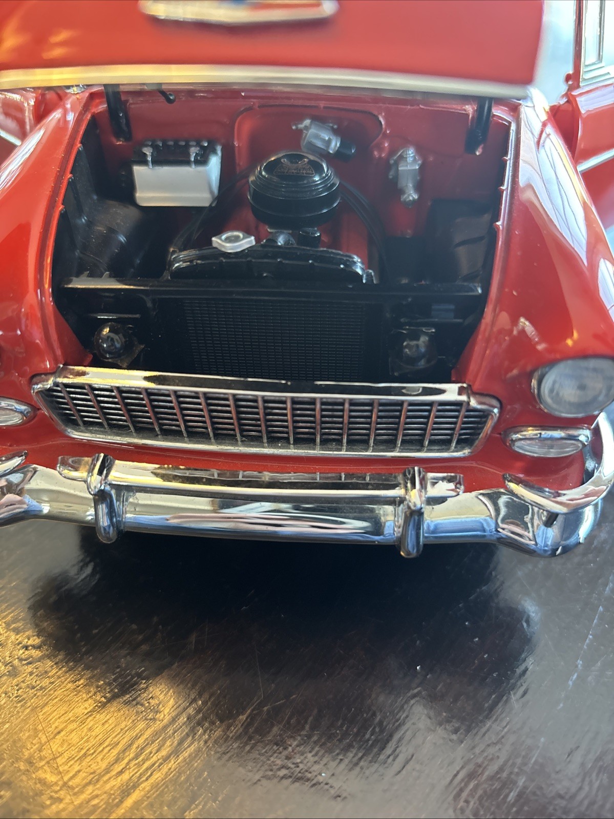 1955 Chevrolet Belair Danbury Mint With Stand Missing Mirror And Windshield Wipe