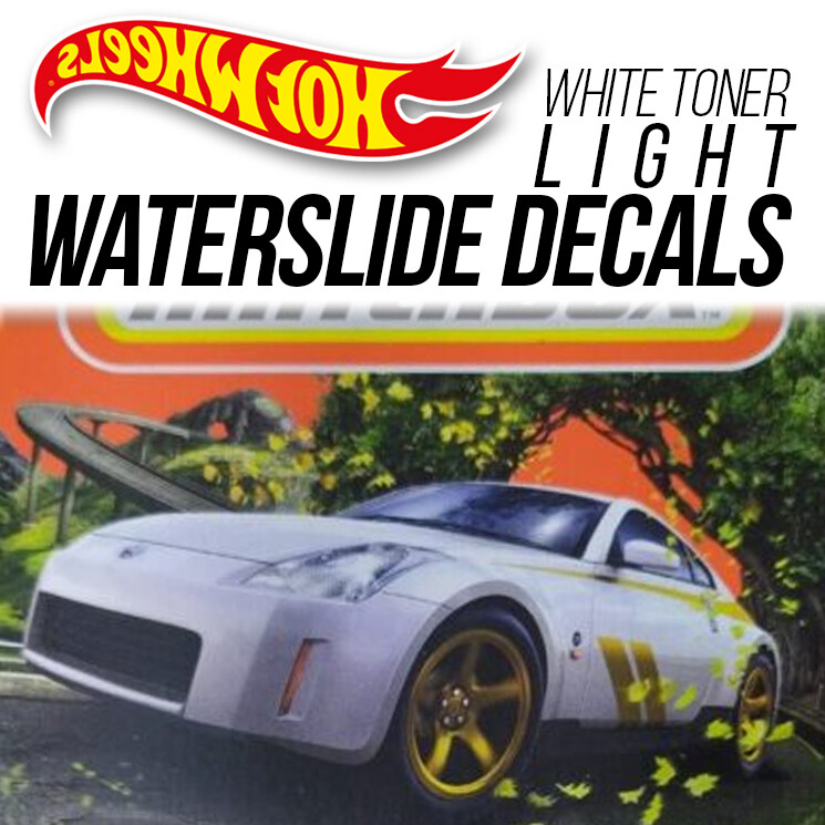 1/64 Scale NISSAN 350Z Head Tail Light WaterSlide Decal for Custom Matchbox