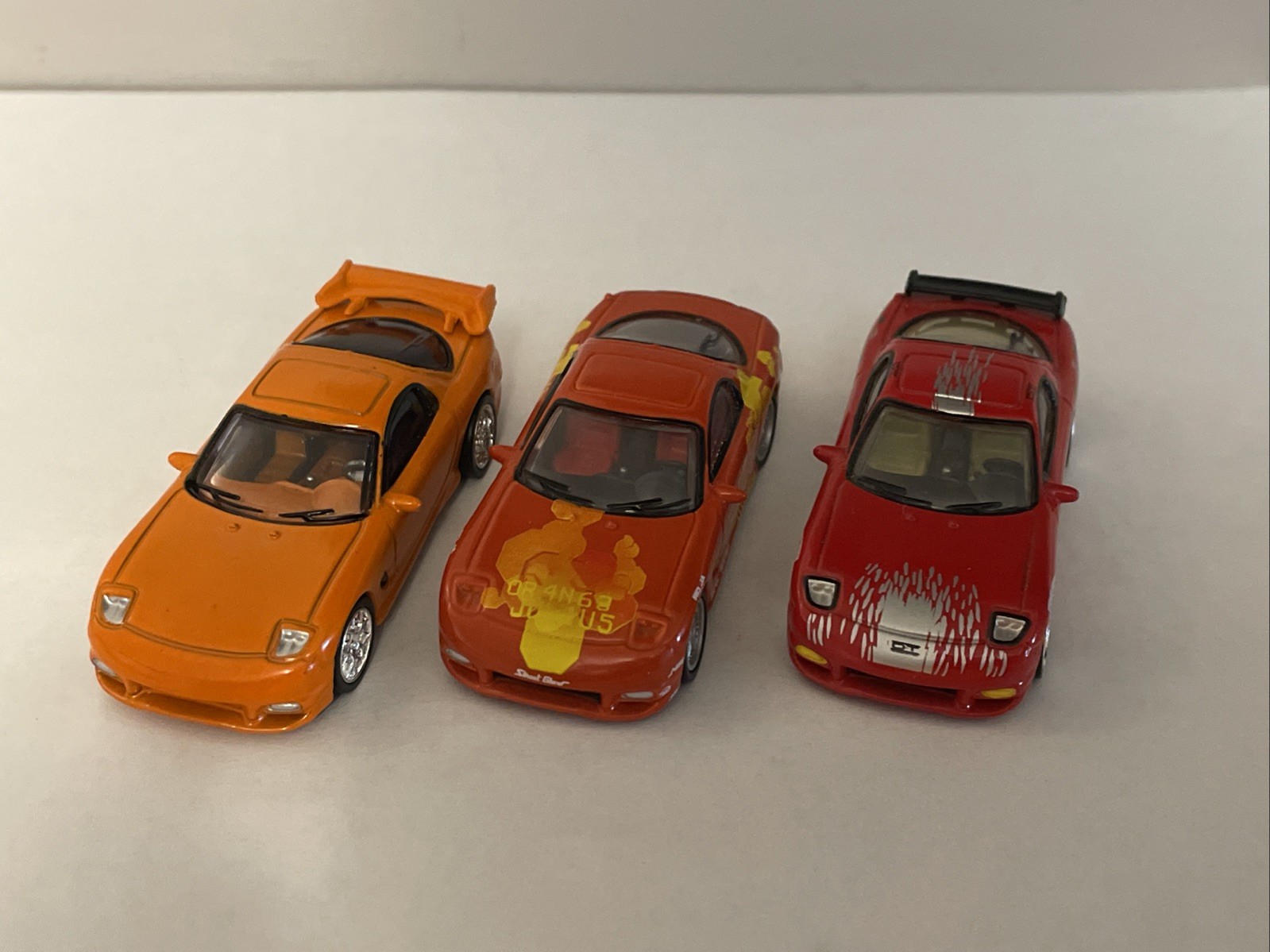 Racing Champions Fast And Furious 1993 Mazda RX-7 Lot Of 3 READ 1/64
