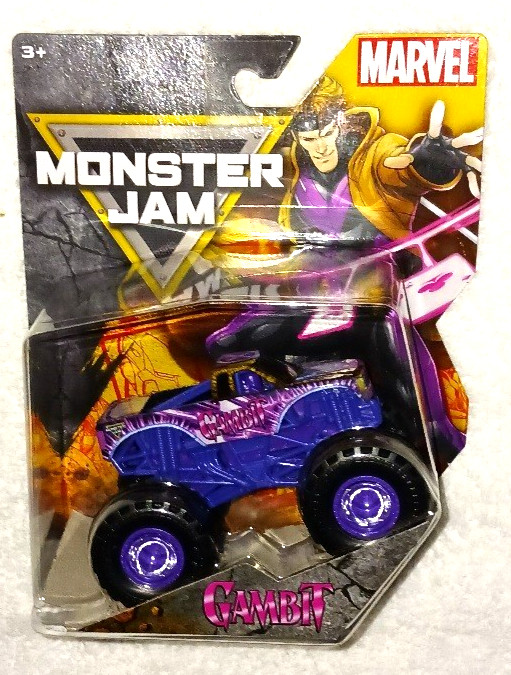 MONSTER JAM 1/64 MARVEL “GAMBIT” – NEW DIECAST MONSTER TRUCK