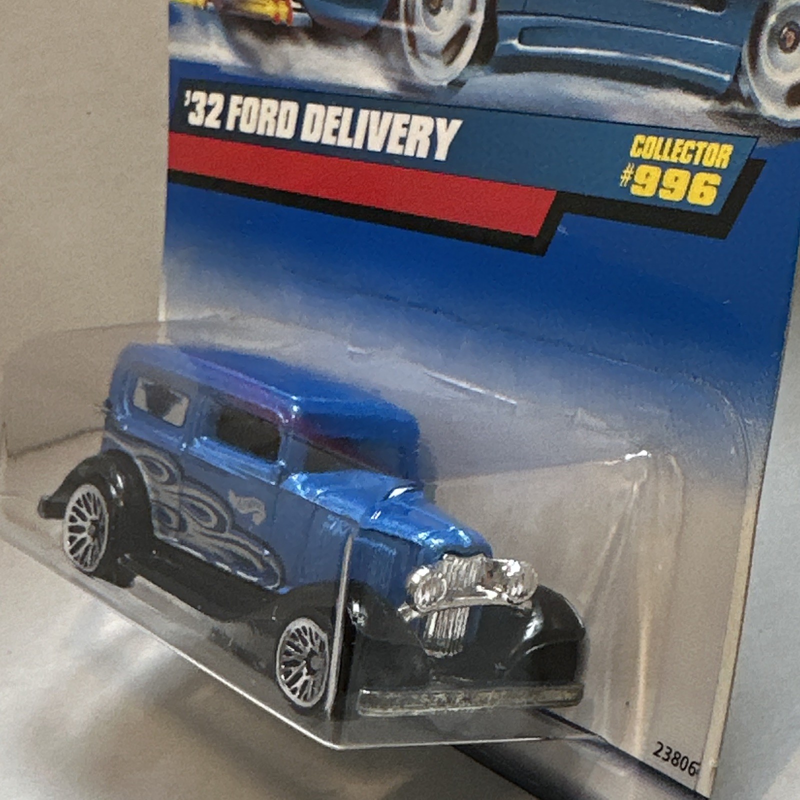 Hot Wheels Collector #996 1932 Ford Delivery Truck Blue 1:64 Diecast Unopened