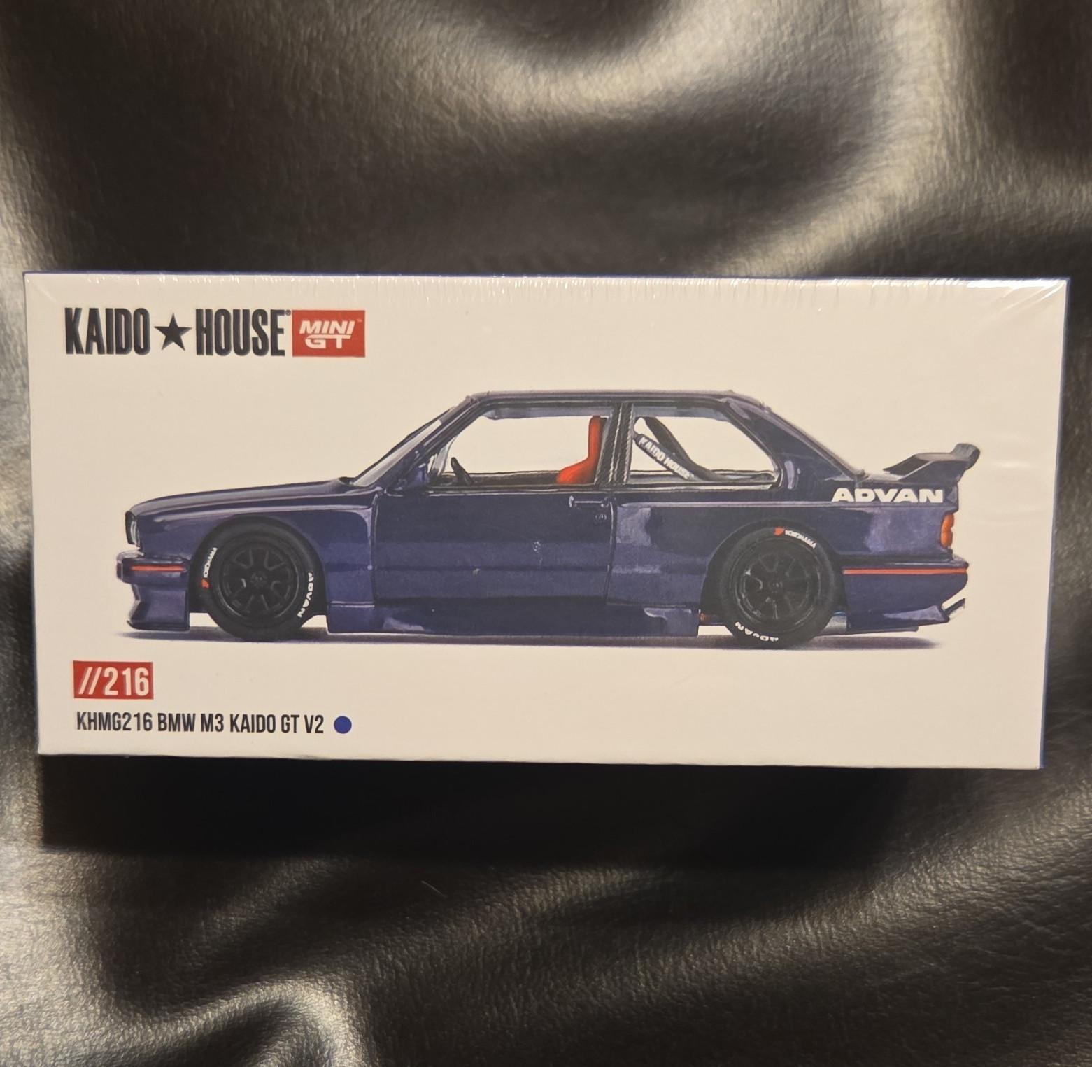 Mini GT Kaido House BMW M3 Kaido GT V2 KHMG216 Advan Blue Limited