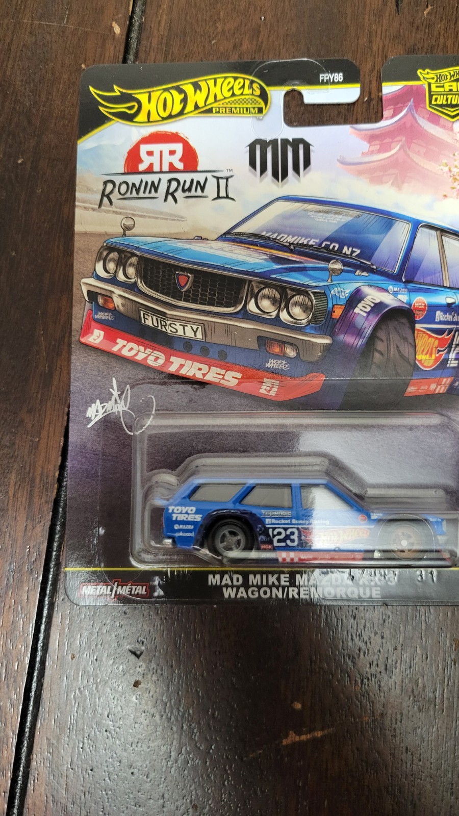 Hot Wheels Mad Mike Mazda RX-3 Wagon Ronin Run 2 FPY86-961 M 1/64