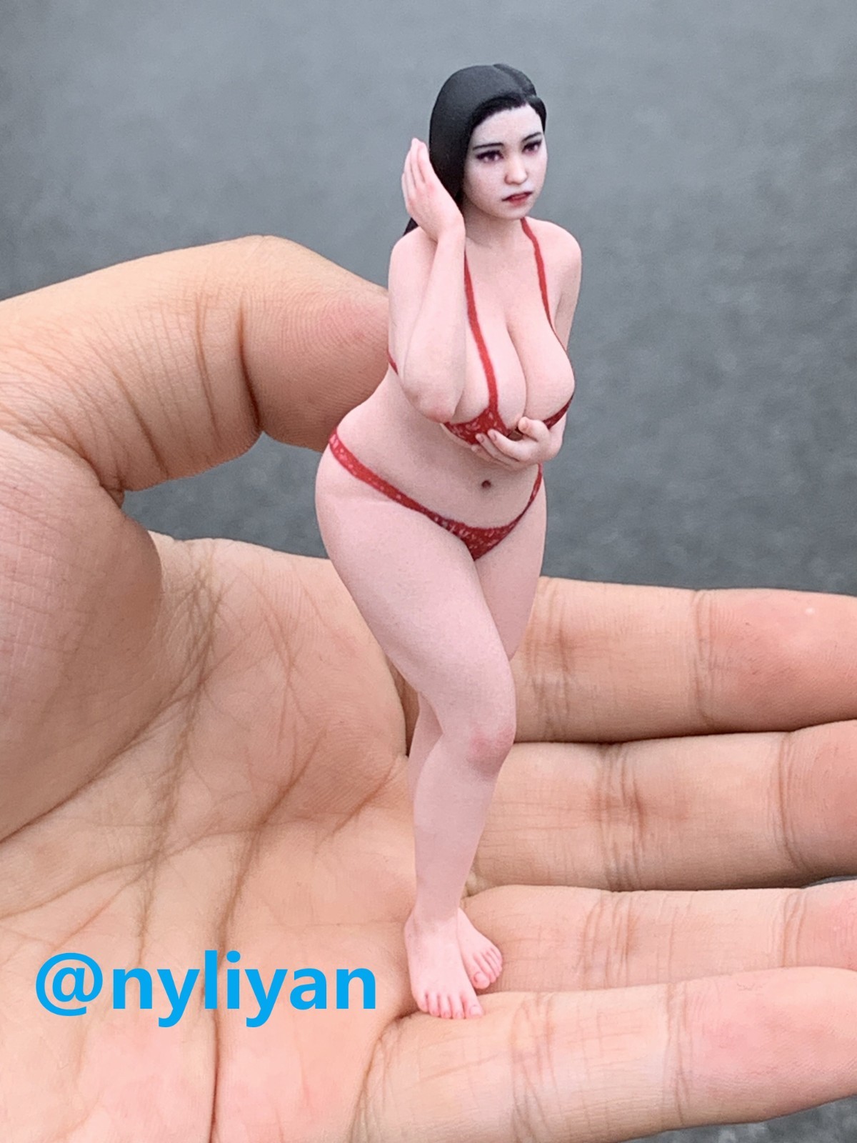 1/12 1/16 1/18 Miniature Plump Bikini Beauty Girl Scene Props Figure For Cars