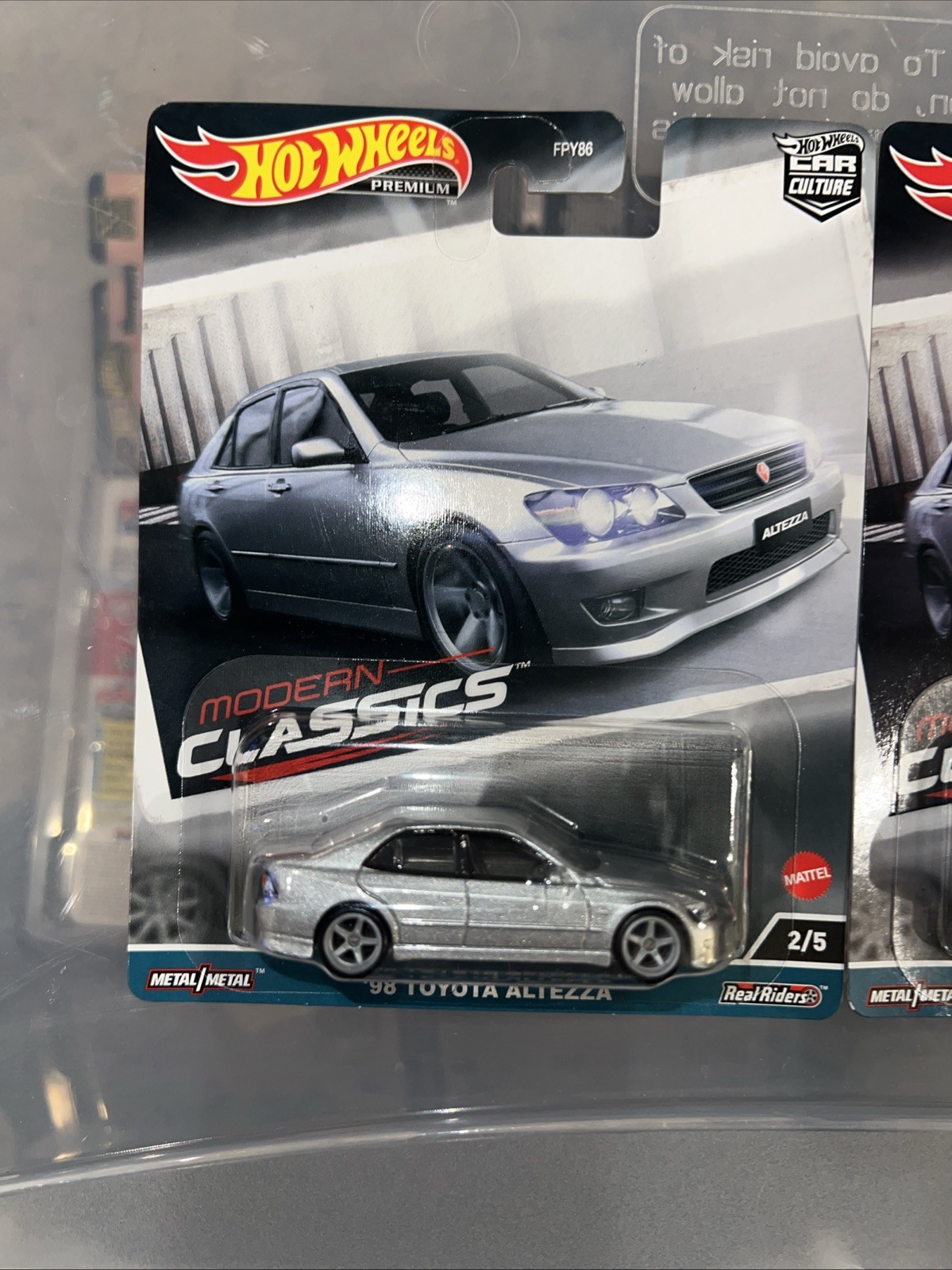 Lot Of 2 Hot Wheels 2024 Premium ‘98 Toyota Altezza Car Culture Modern Classics!